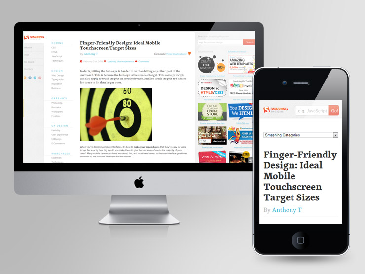 mobile first responsive design examples