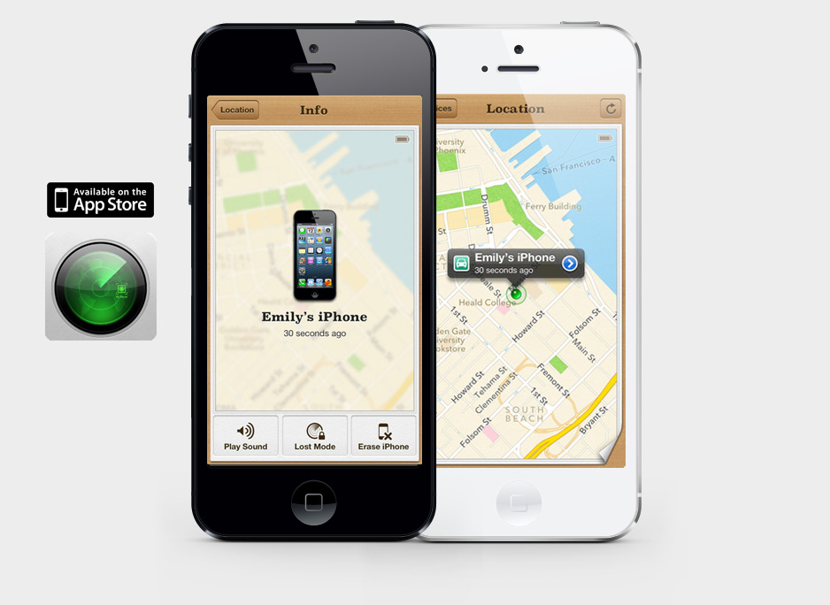 where is the find my app on my iphone