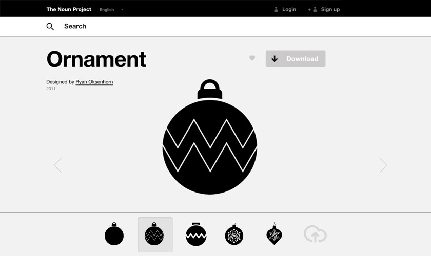 The Noun Project Xmas Ornaments Icons