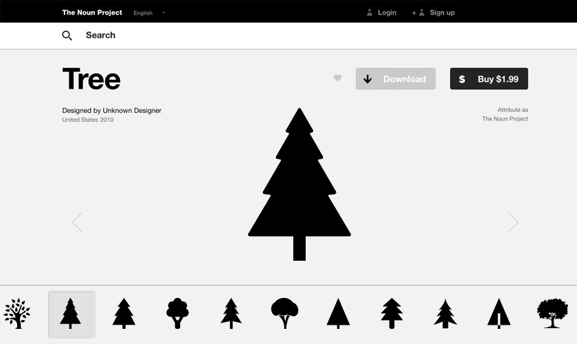 The Noun Project Xmas Trees