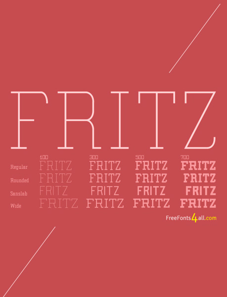 free fonts 2014 Fritz