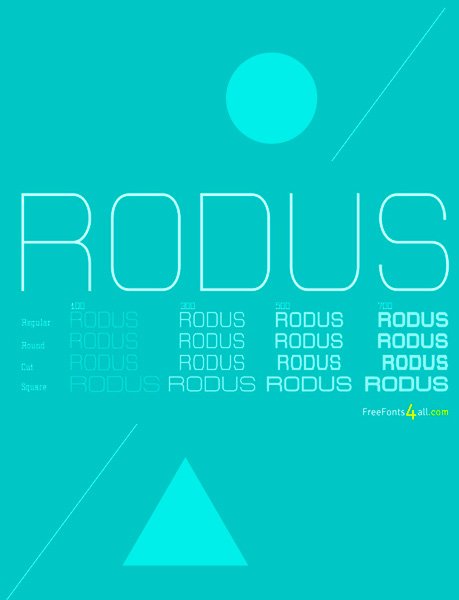 free fonts 2014 Rodus